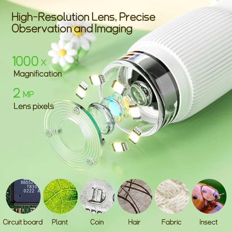 Kids Microscope 1000x Magnifier