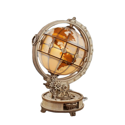 Wooden Globe Lamp